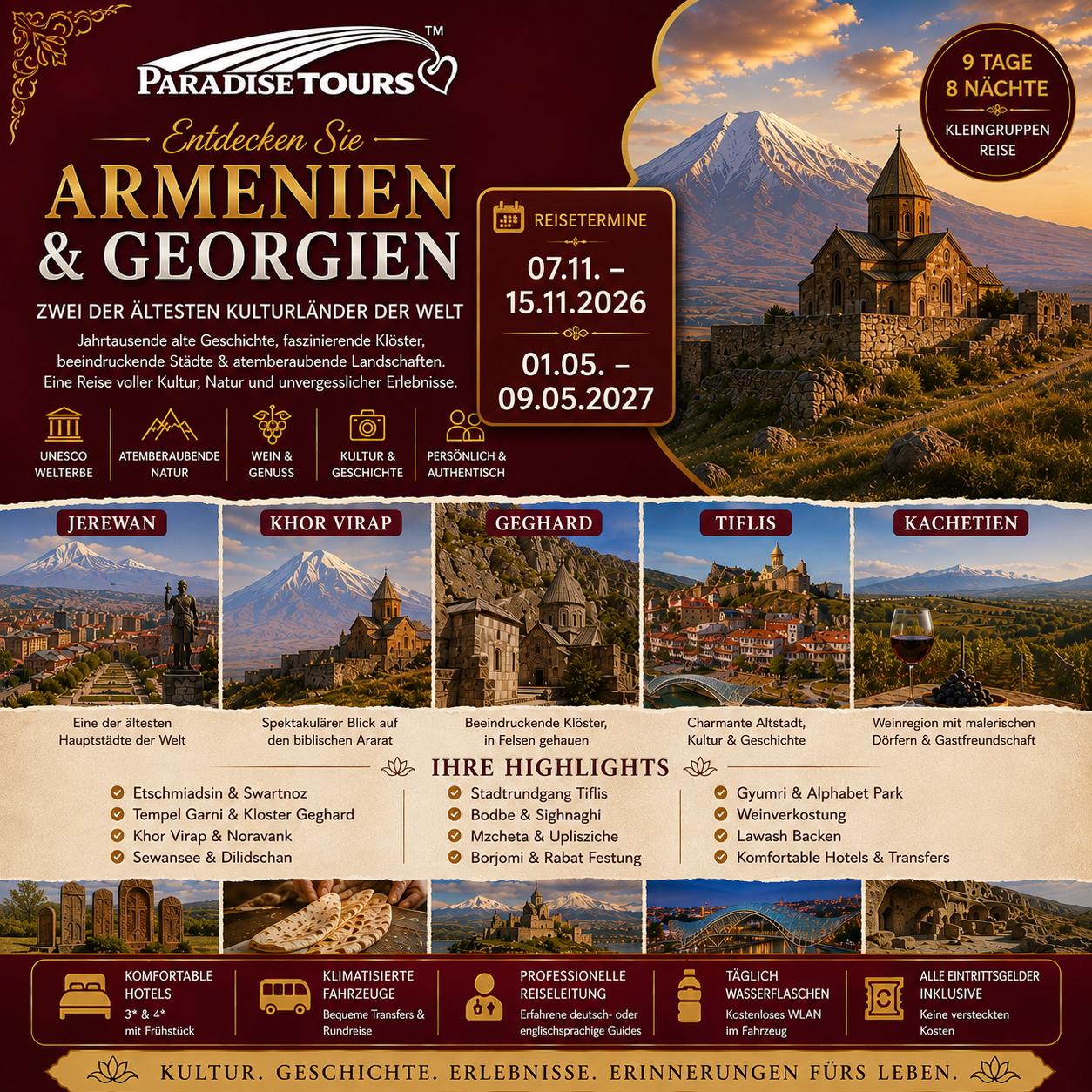 Armenien und Georgien Rundreisen